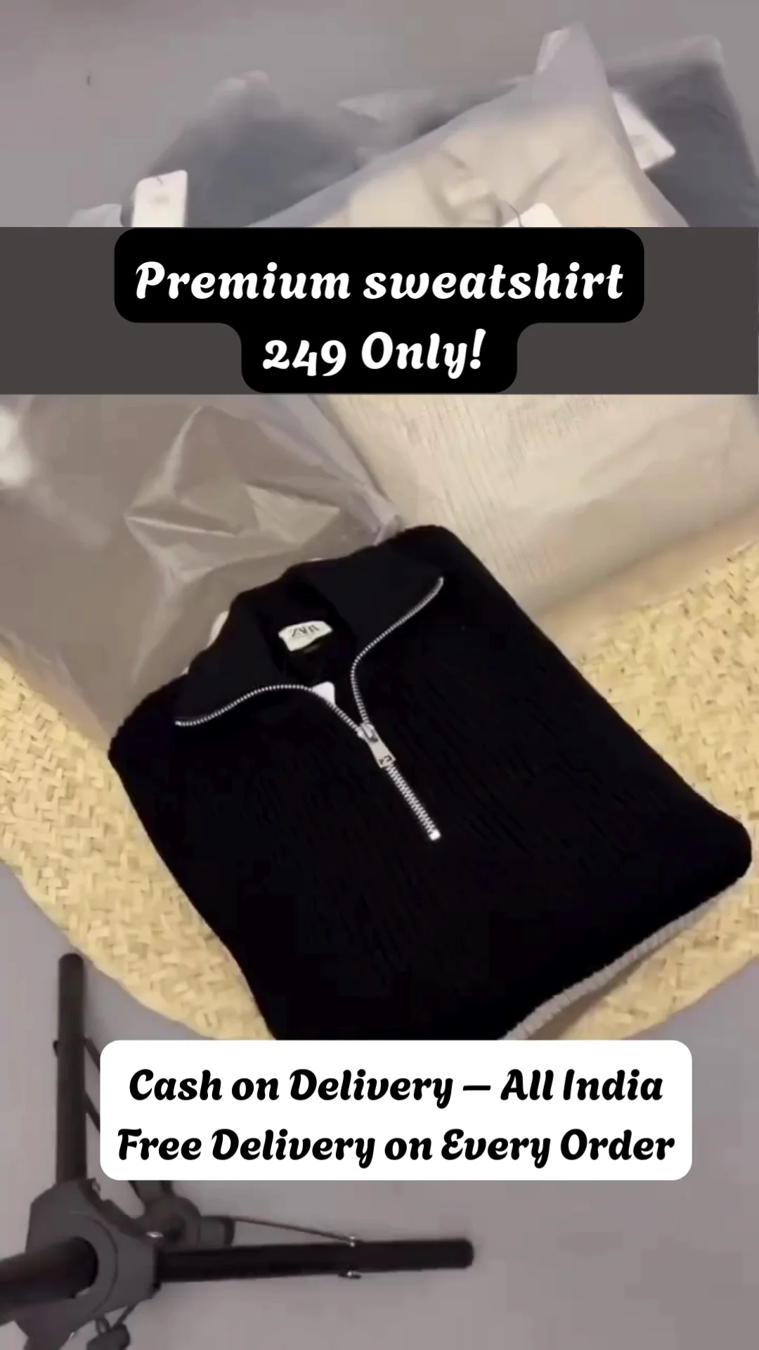 Men’s Premium Half-Zip Knit Sweatshirt Winter Casual Wear Soft & Stylish